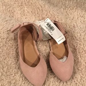 Toddler girl light pink flat shoes